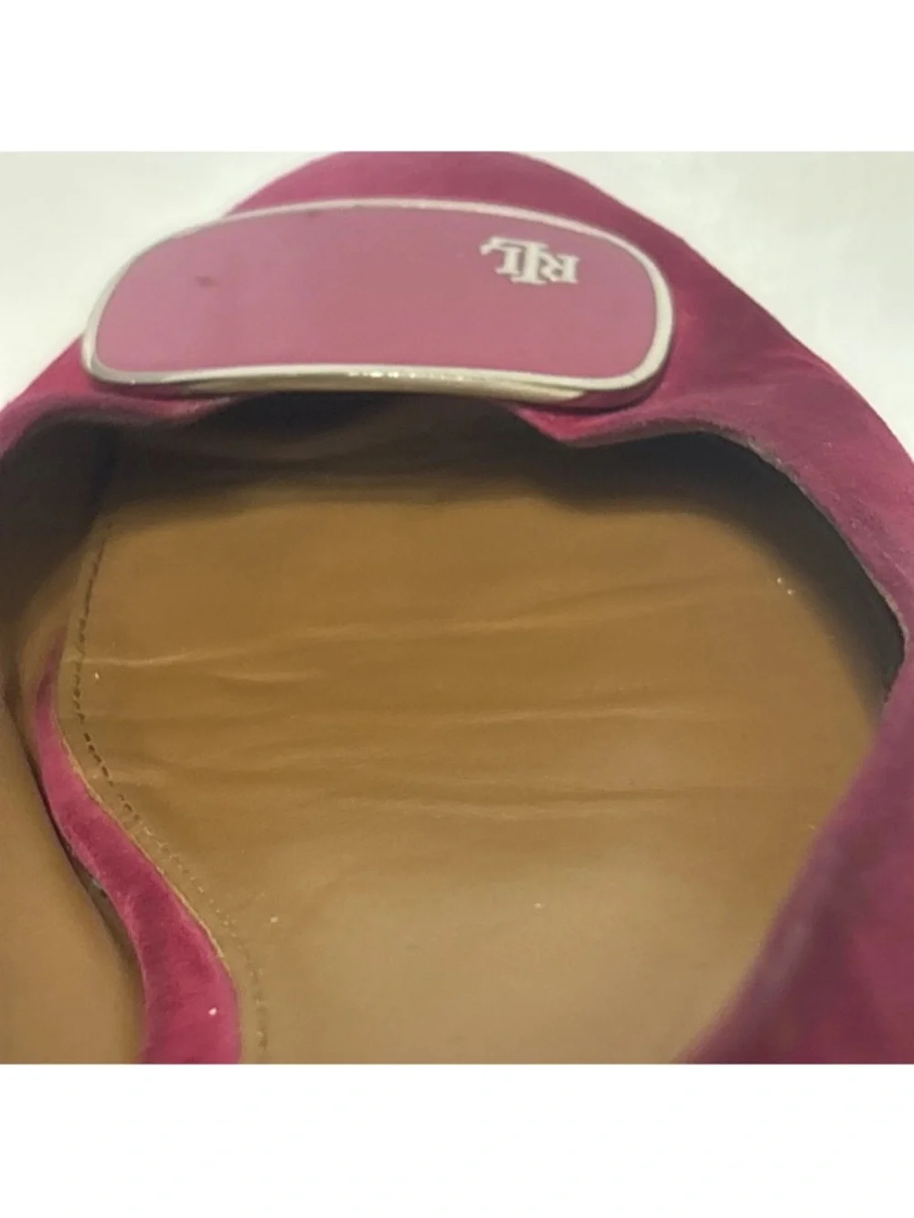 Lauren Ralph Lauren Women’s Camern Slip-On Ballet Flats In Geranium No Box Sz 9 - Picture 5 of 16